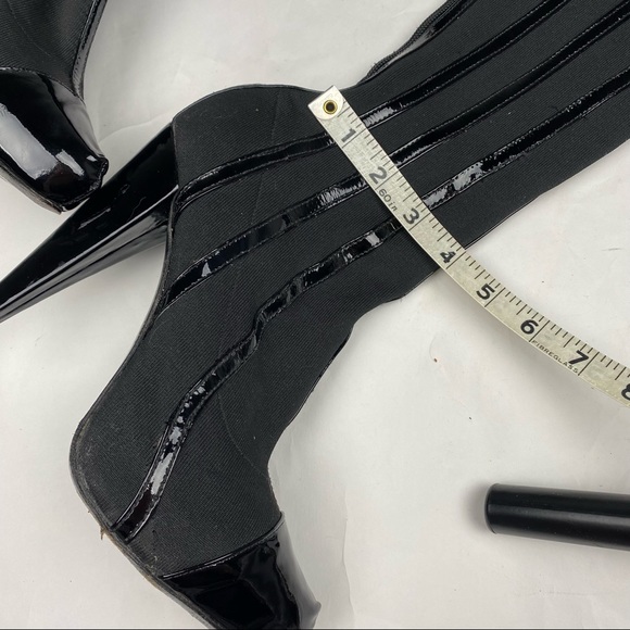 Report Signature, Style Steinway, Black, Fabric & Patent Leather, Thigh-Hi Boots - Picture 15 of 16